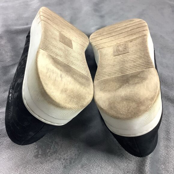 Naturalizer Hawthorn Slip On Sneaker Shoes Women's 10 M Black Leather Croc Snake - Picture 8 of 12